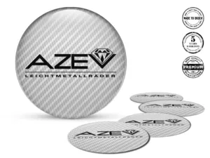 Azev Ruota Decalcomanias Stile Badge Silicone Esclusivo